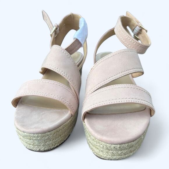 NEW Naturalizer Ursa Women's Strappy Espadrille Wedge Sandal Leather sz 9.5 M - Picture 3 of 8